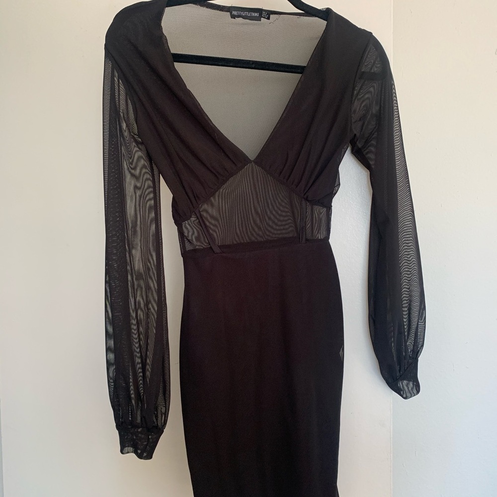 Black long sleeve dress